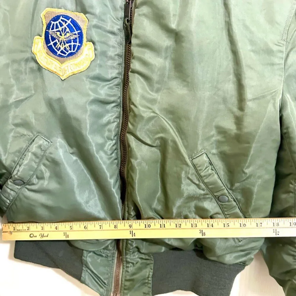 US Air Force 1960s MA-1 Flight Jacket Size Small Vintage